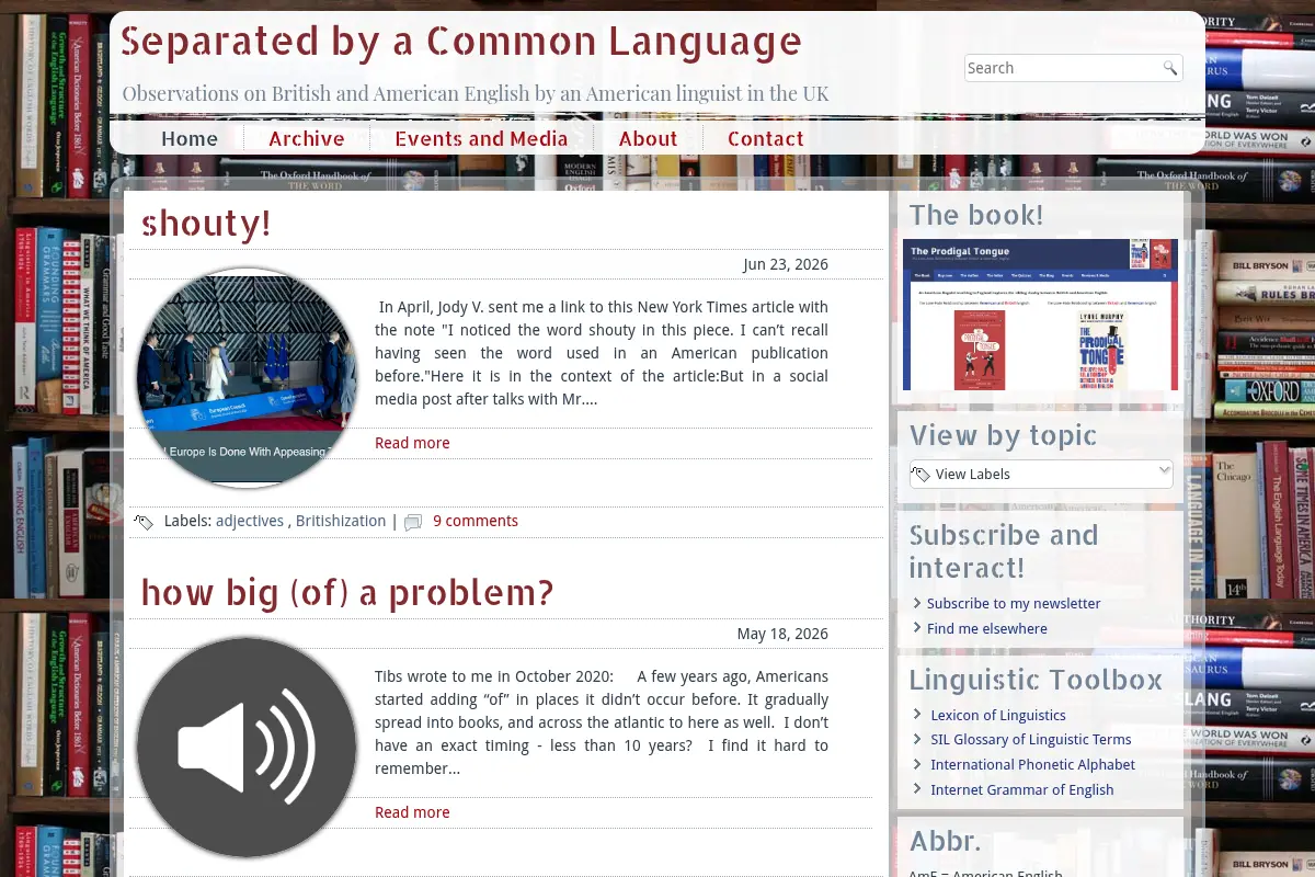 Separated by a Common Language