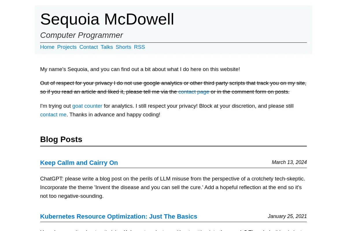 Home | Sequoia McDowell
