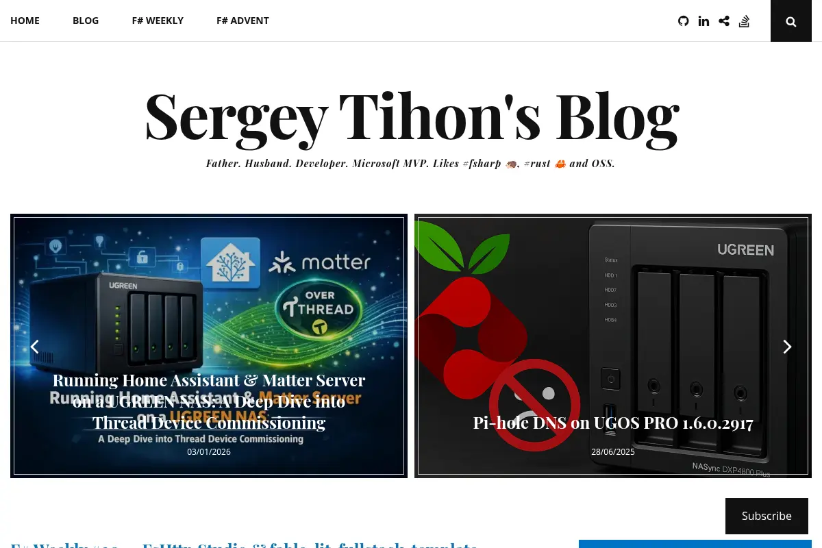 Sergey Tihon's Blog
