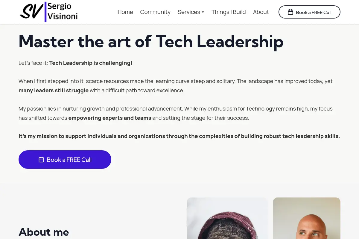 Sergio Visinoni - Fractional CTO and Tech Leadership Coach