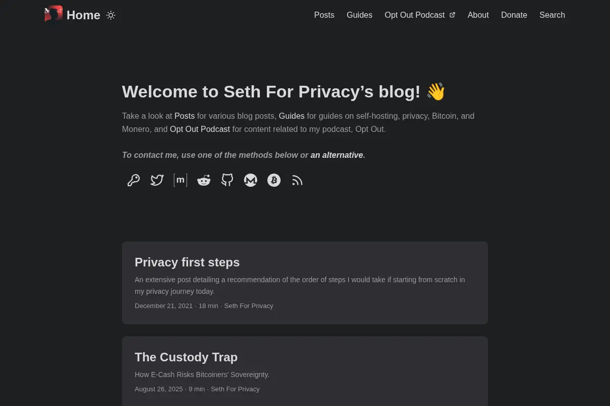 sethforprivacy.com