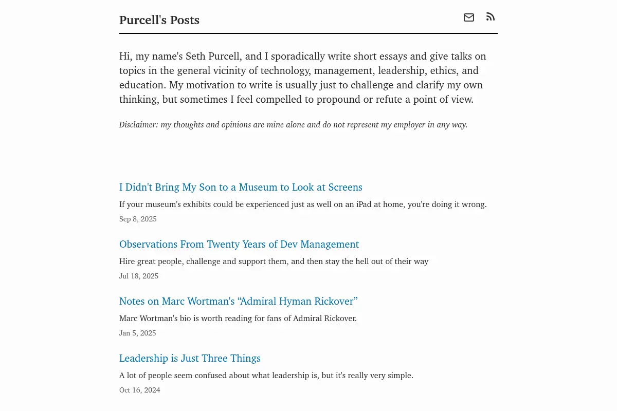 Purcell's Posts