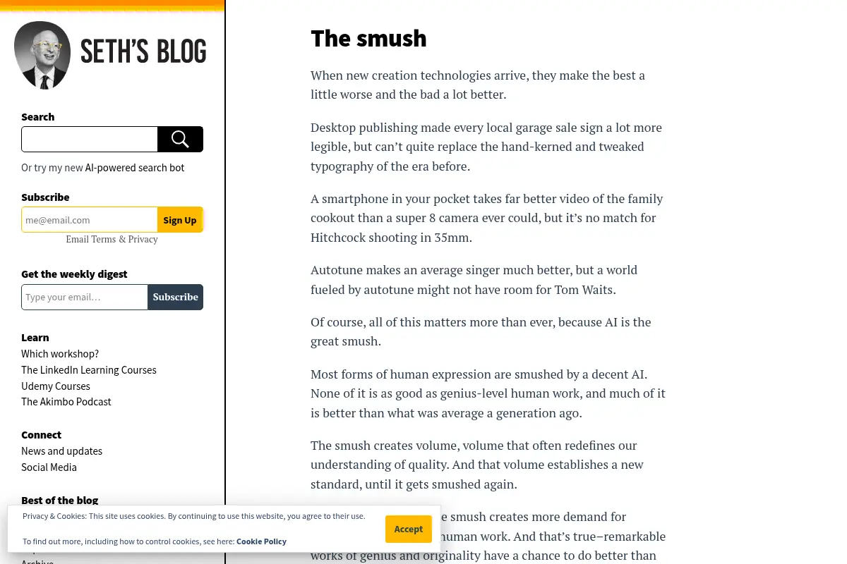 Seth's Blog