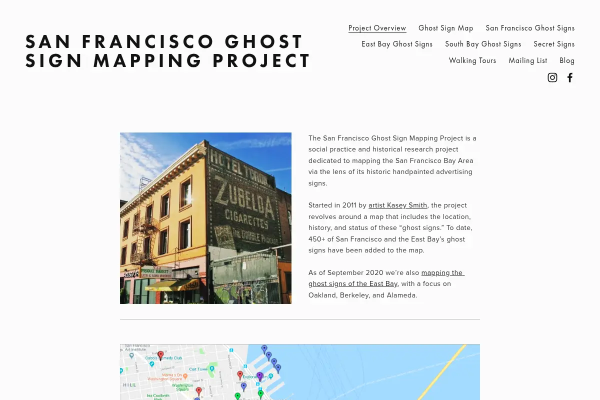 San Francisco Ghost Sign Mapping Project