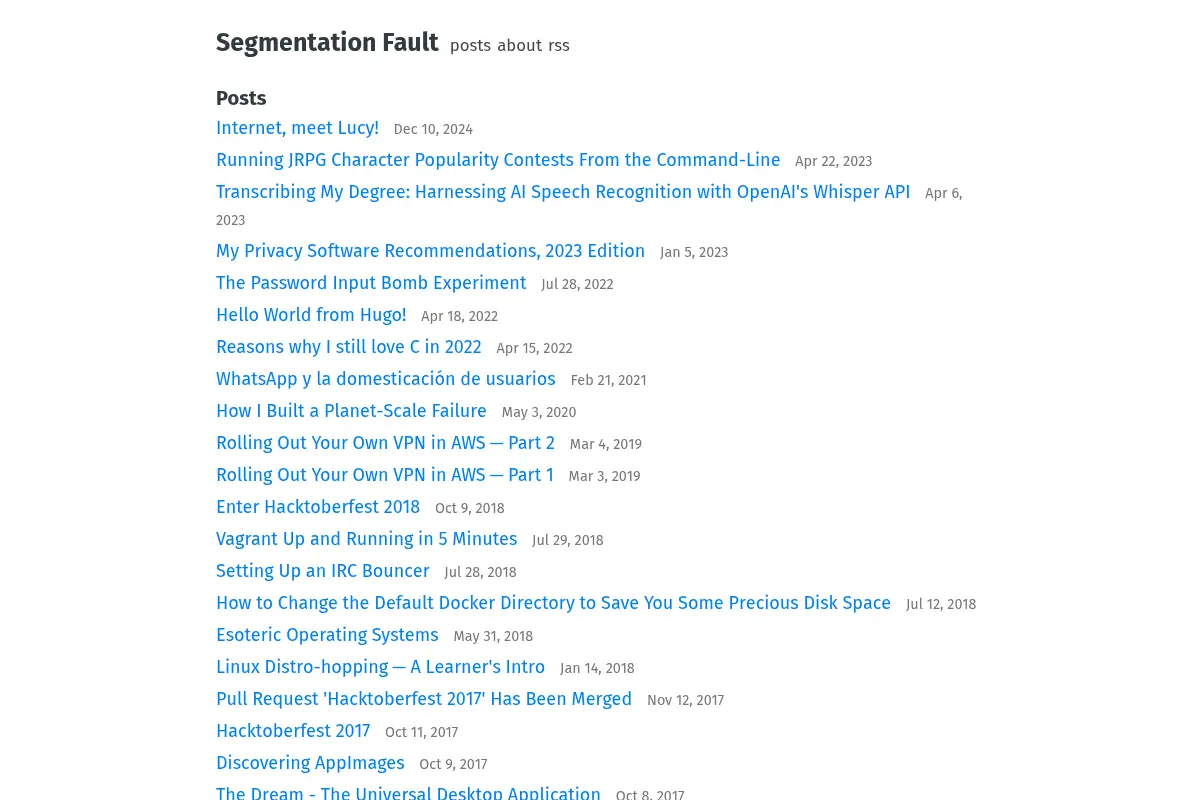 Segmentation Fault