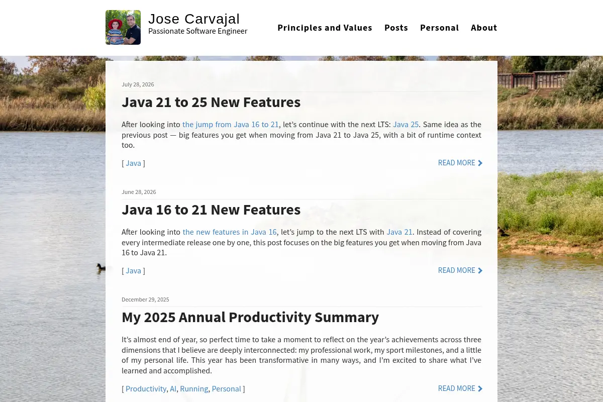 Jose Carvajal – Passionate Software Engineer