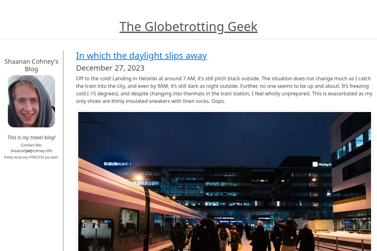 The Globetrotting Geek