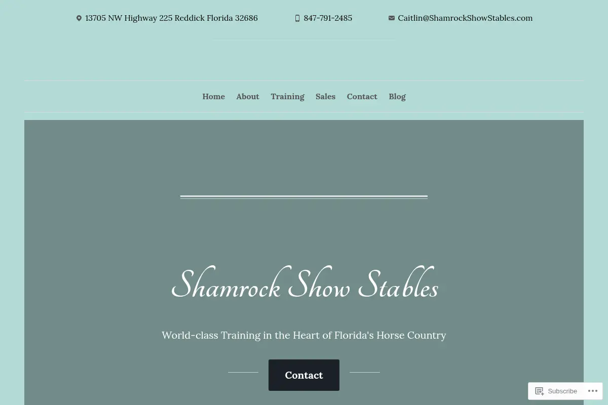 Shamrock Show Stables – World Class Training in the Heart of Florida's Horse Country