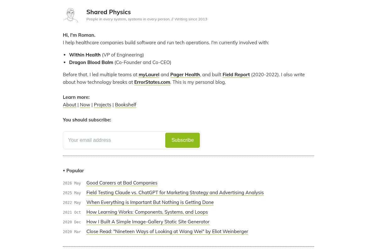 SharedPhysics | Roman Kudryashov
