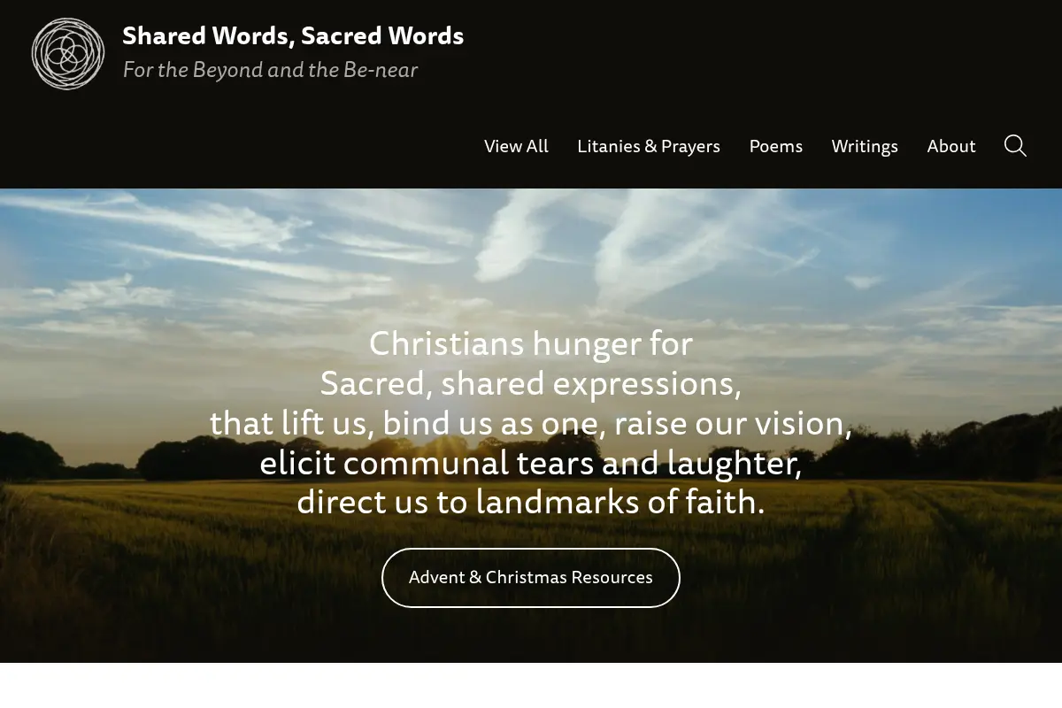 Shared Words, Sacred Words - For the Beyond and the Be-near