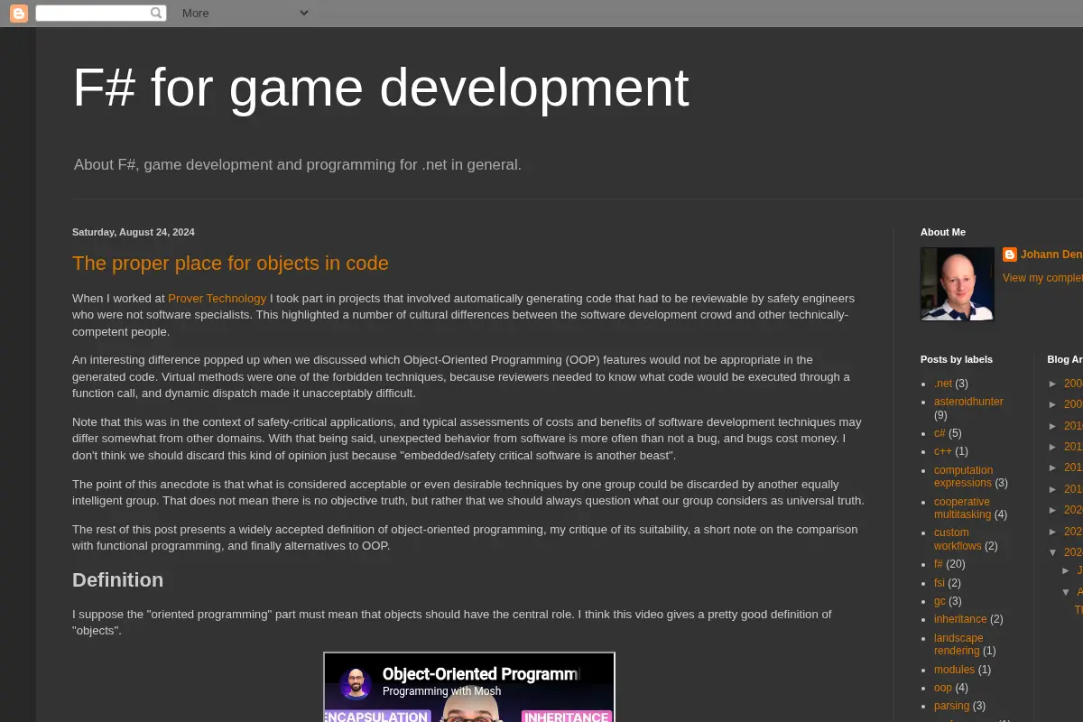 F# for game development
