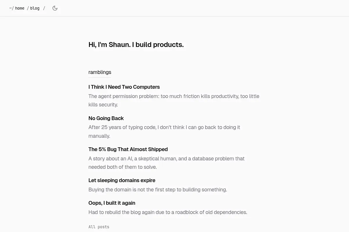 Shaun Church | I build products