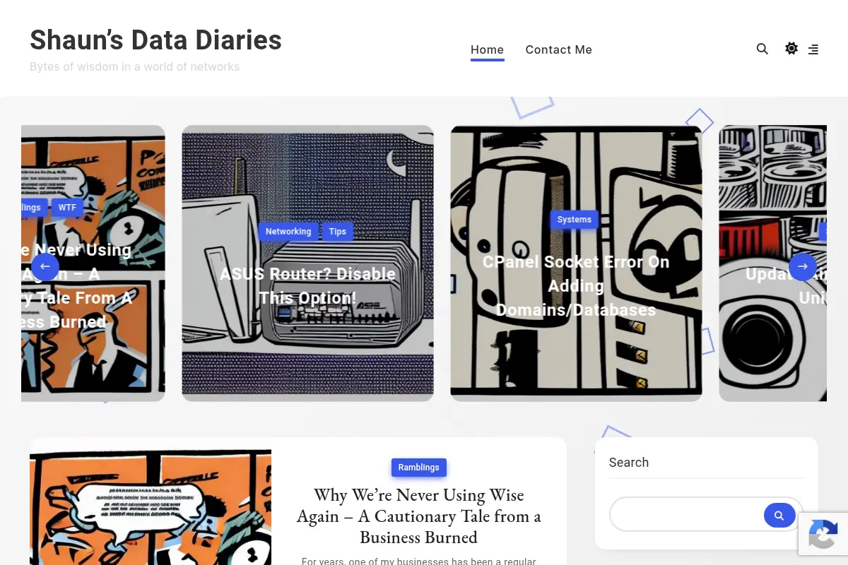 Shaun's Data Diaries