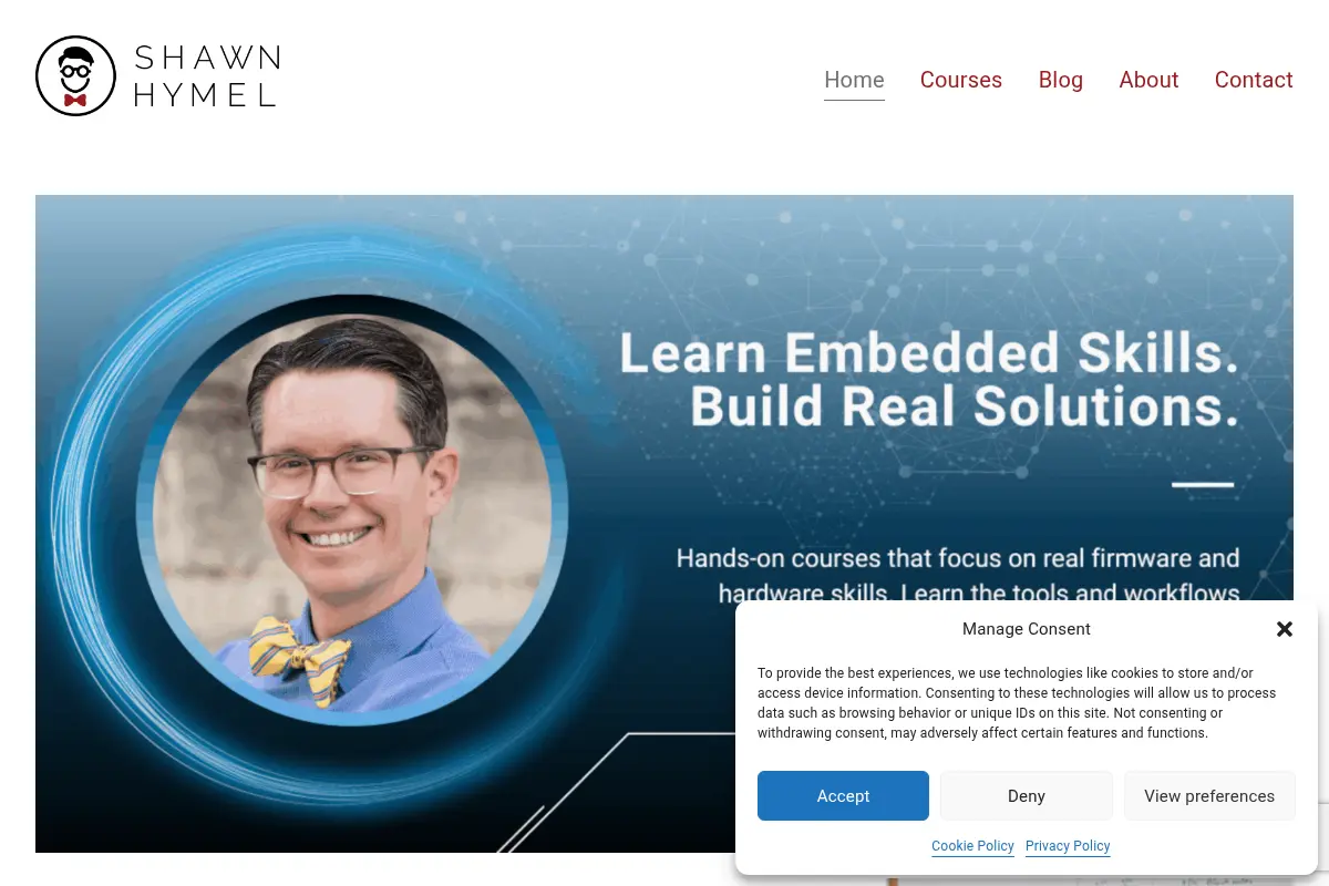 Shawn Hymel | Embedded Systems Engineer & Technical Educator