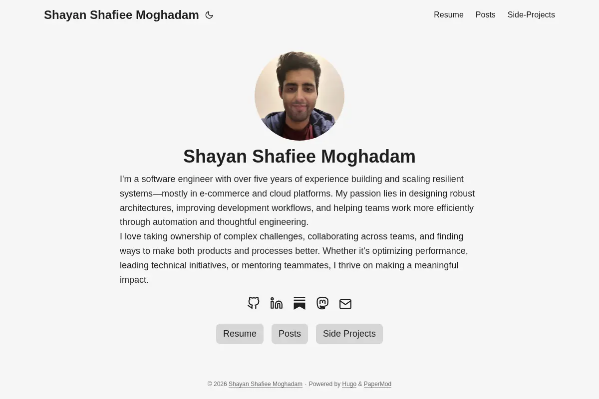 Shayan Shafiee Moghadam