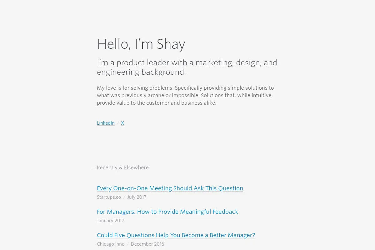 Leadership, Product, Design, & Marketing - Shay Howe