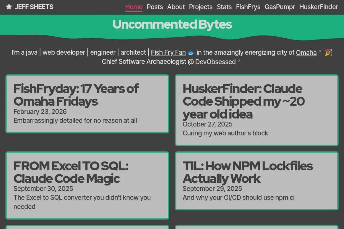 Uncommented Bytes