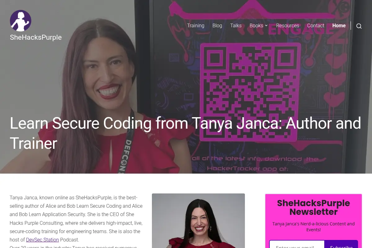 SheHacksPurple – By Tanya Janca