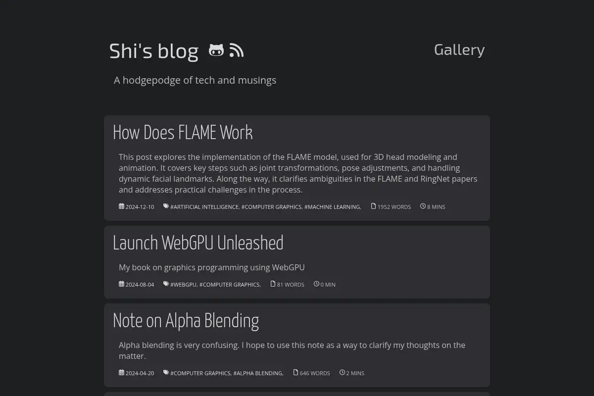 Shi's blog