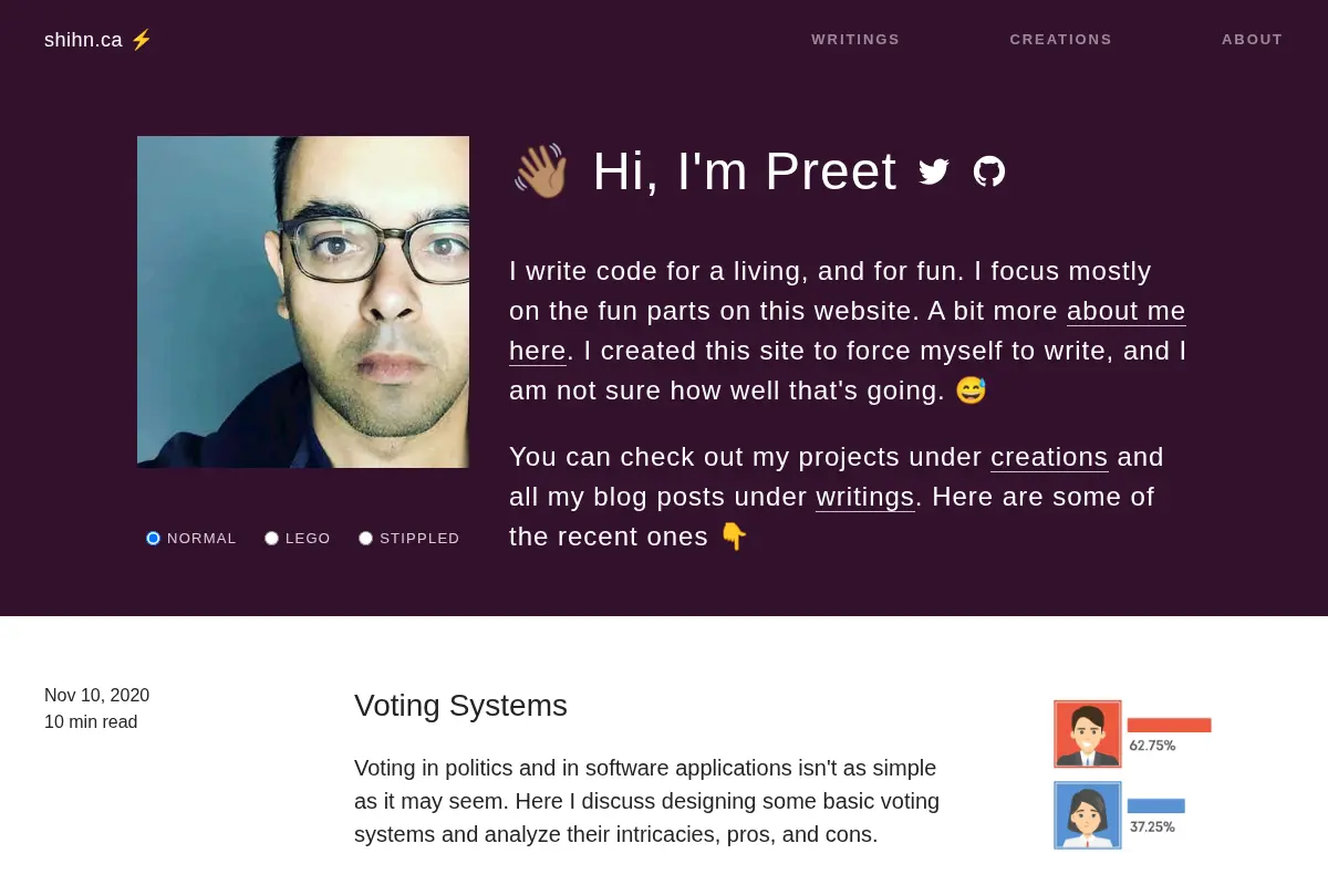 Preet's website