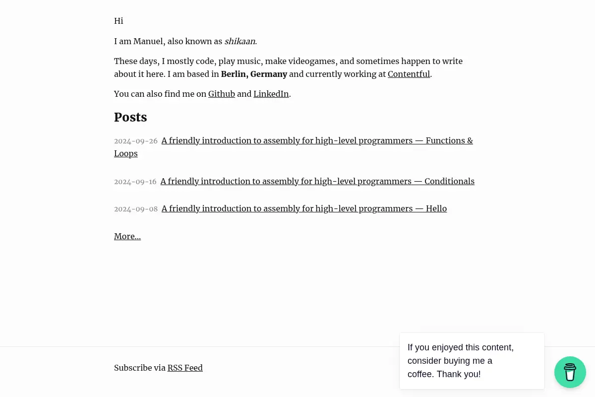 Manuel Spagnolo's Blog