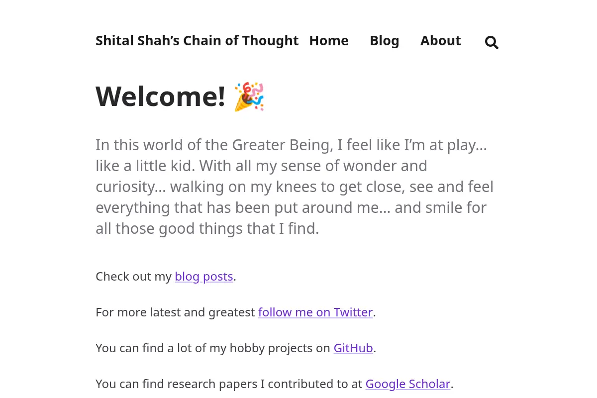 Shital Shah's Chain of Thought
