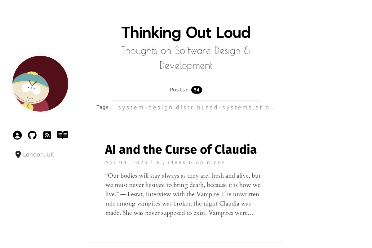 Thinking Out Loud