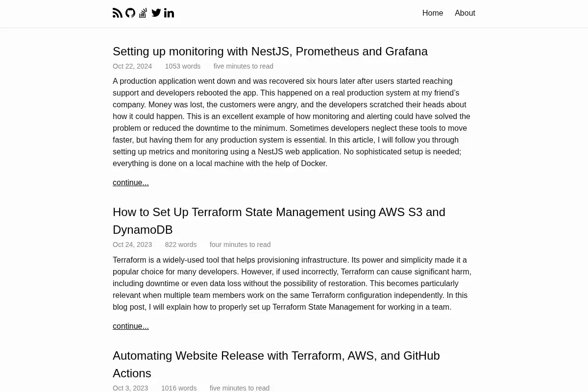 Blog about Software Development