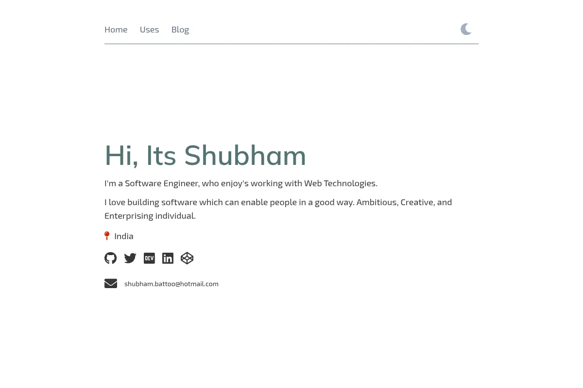 Shubham Battoo | Fullstack Javascript Developer
