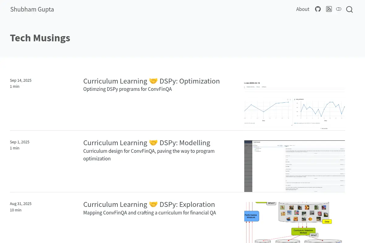Tech Musings – Shubham Gupta