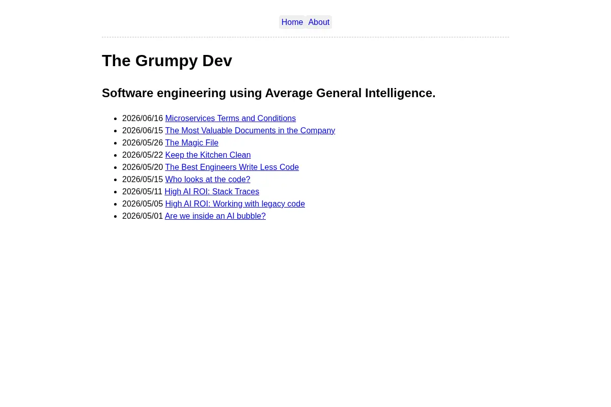 The Grumpy Dev