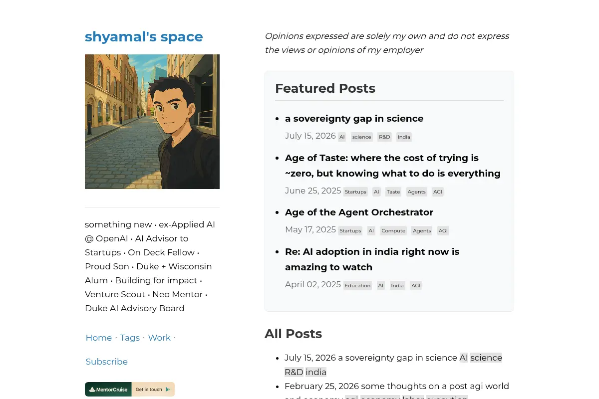 shyamal’s space