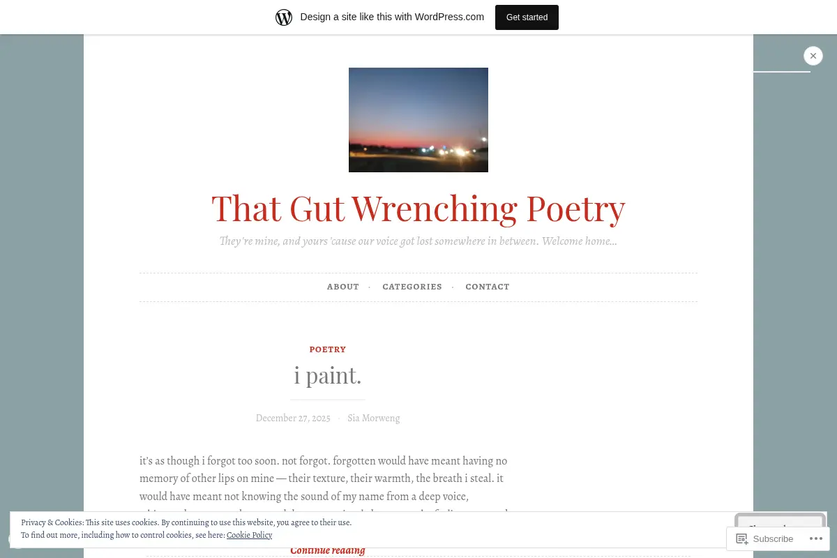 That Gut Wrenching Poetry