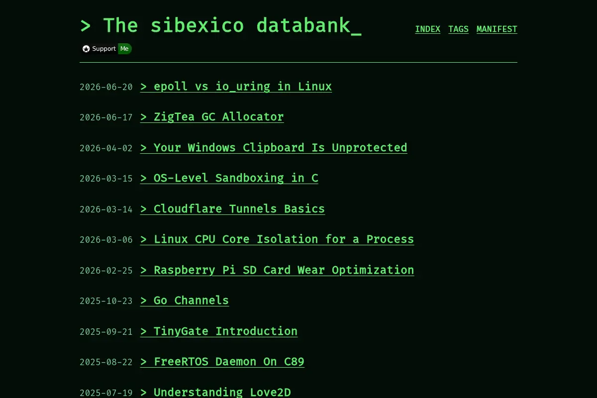 The sibexico databank