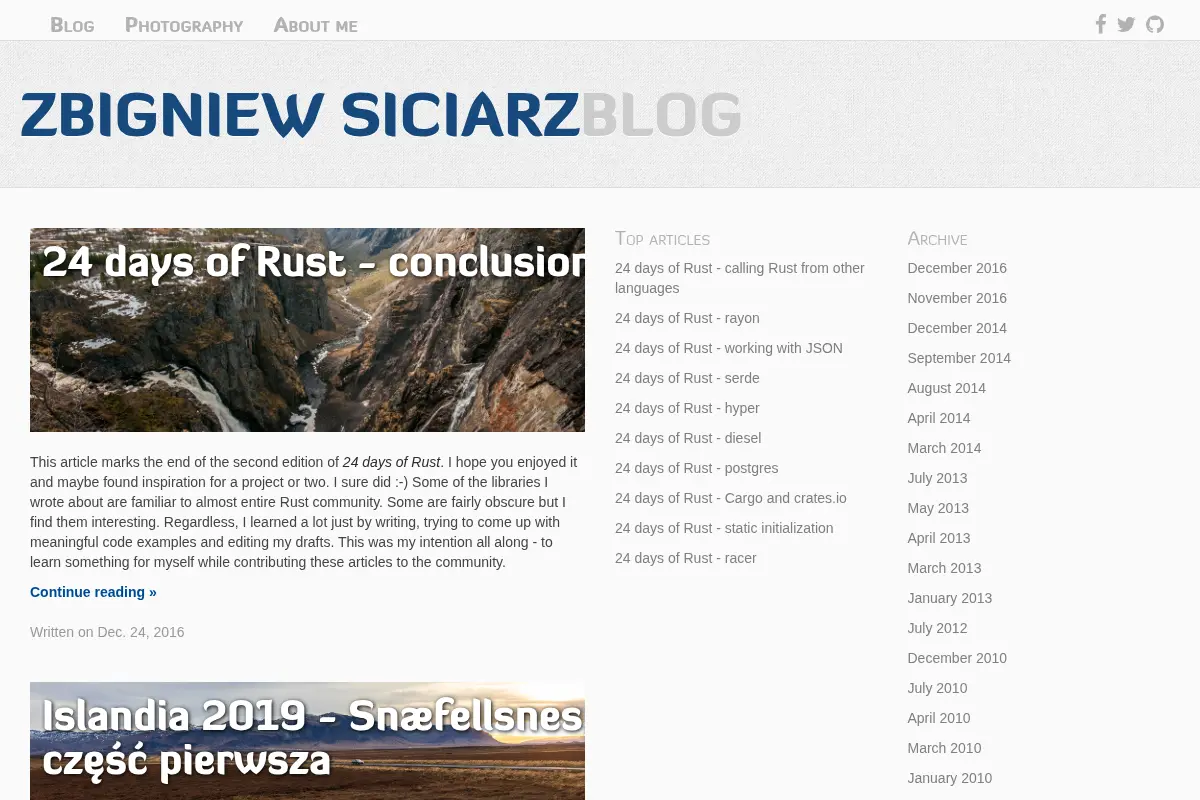 Blog | siciarz.net