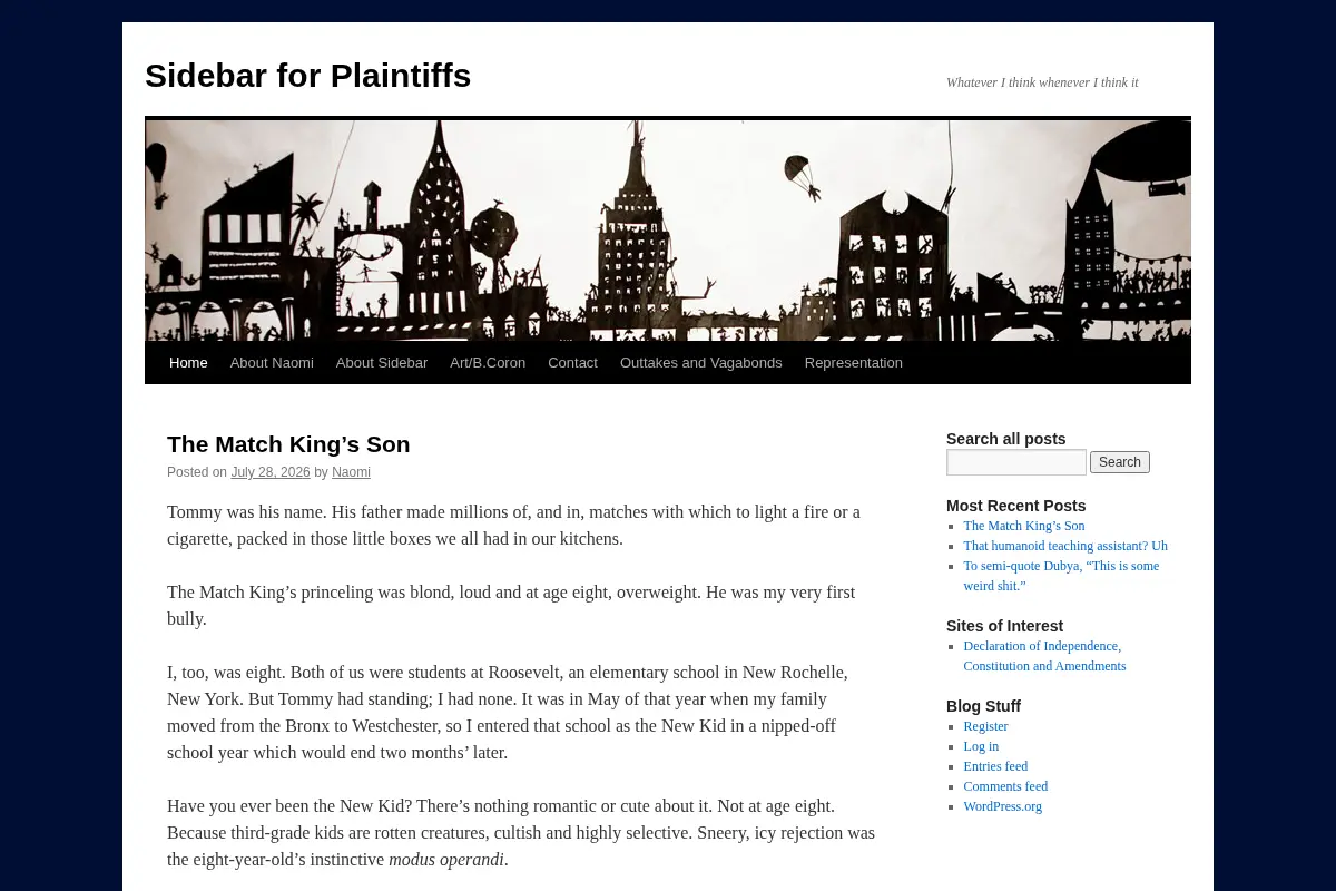 Sidebar for Plaintiffs