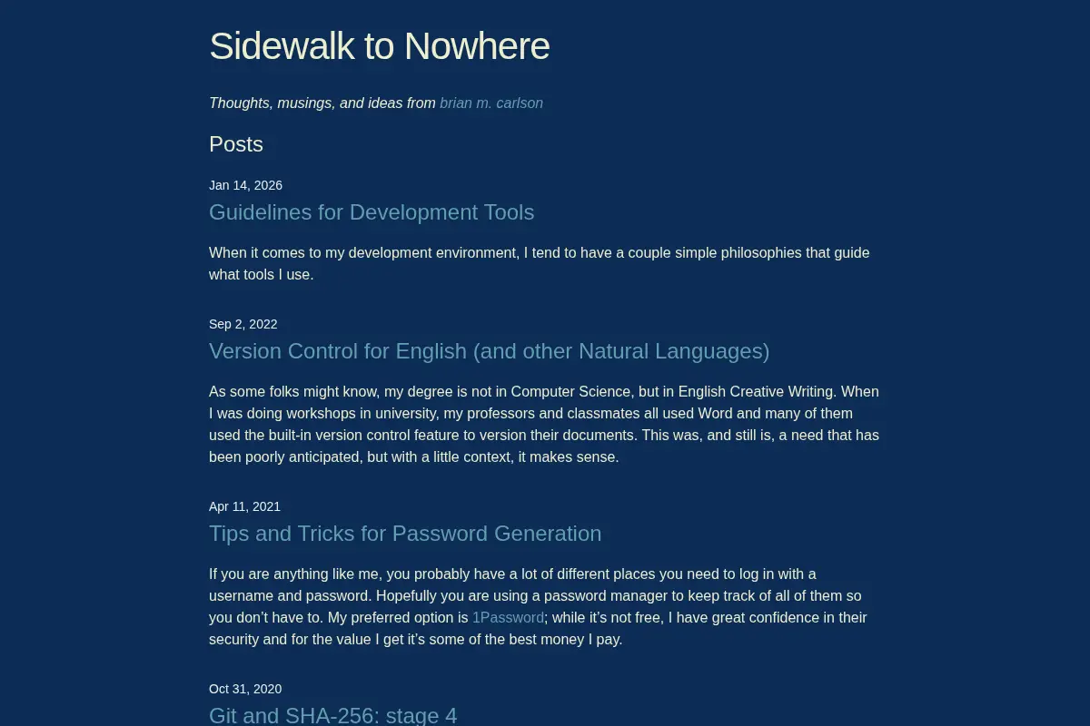 Sidewalk to Nowhere