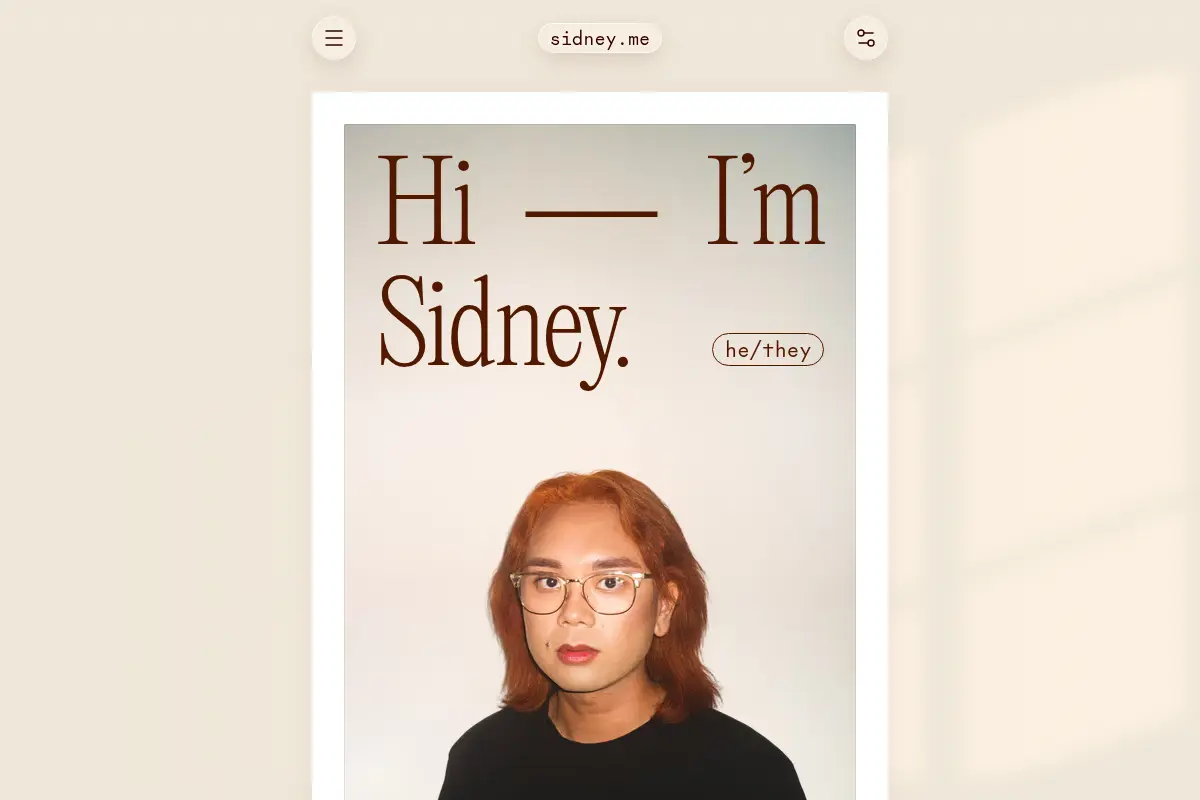 Sidney's Personal Site