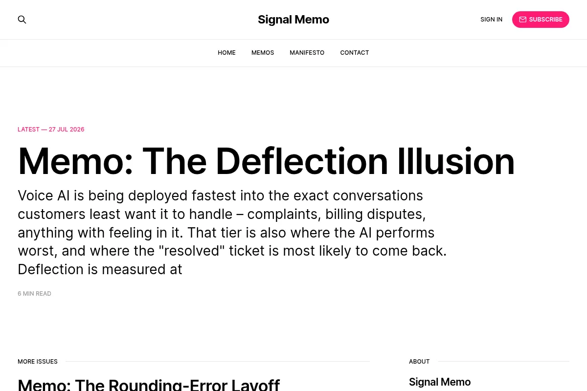 Signal Memo