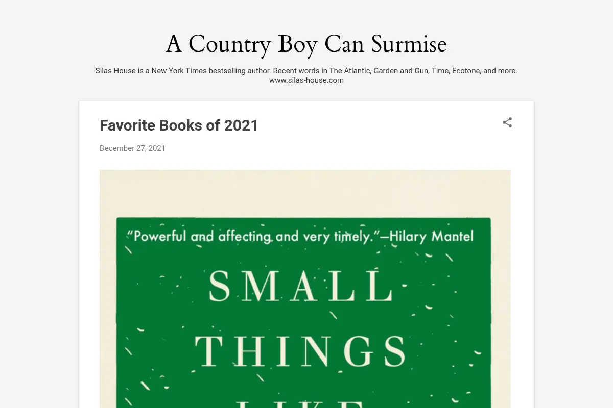 A Country Boy Can Surmise