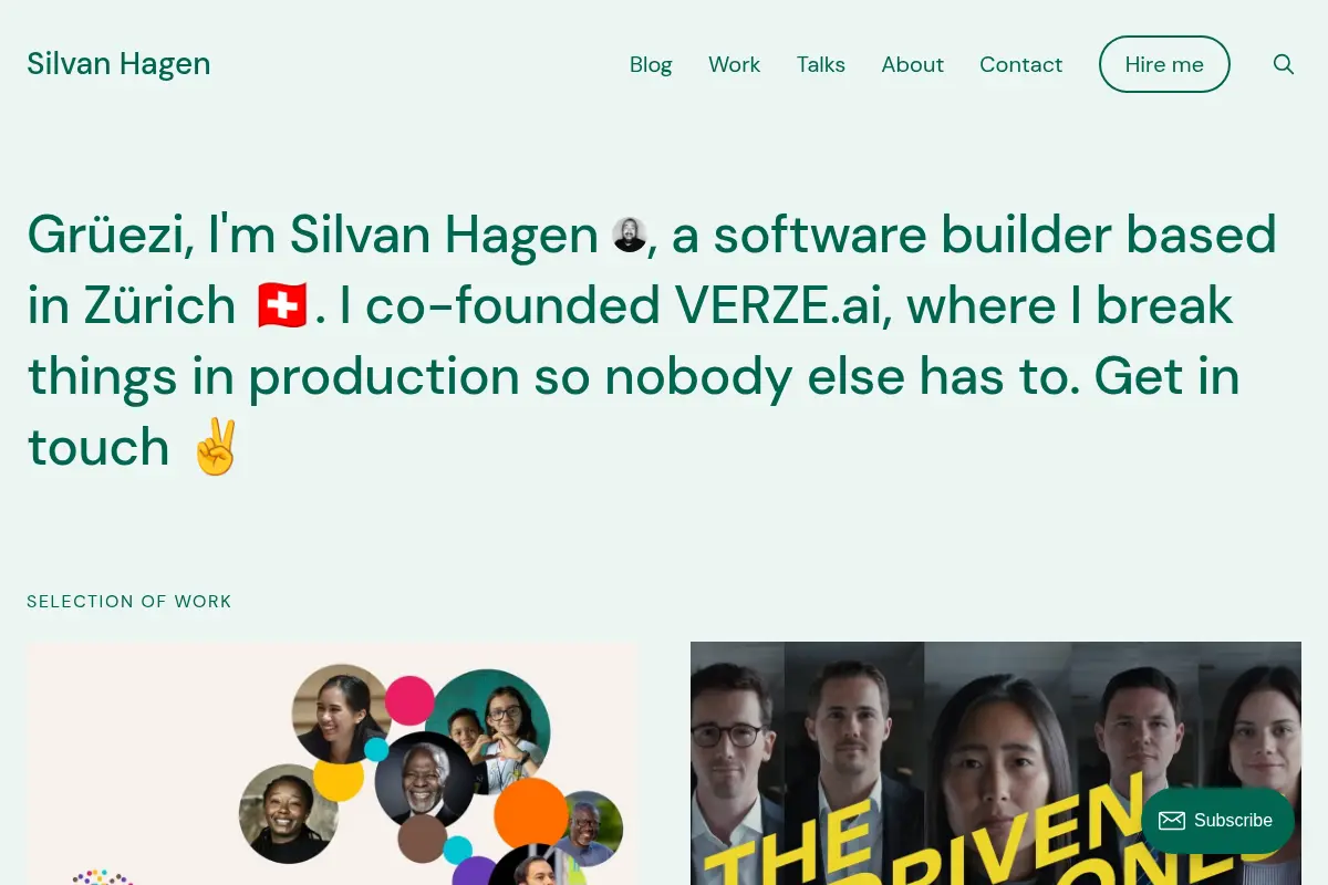 Silvan Hagen – Digital Consultant & Web Developer