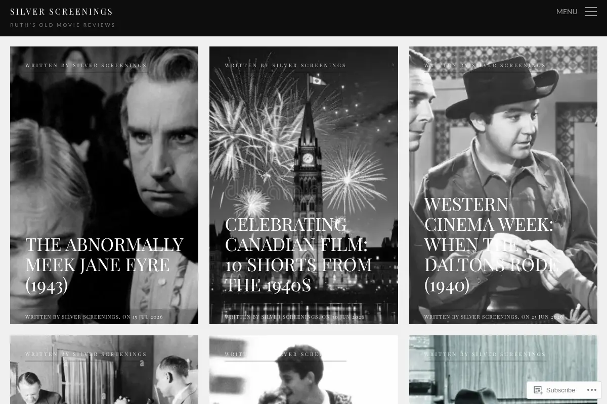 Silver Screenings | Ruth's Old Movie Reviews