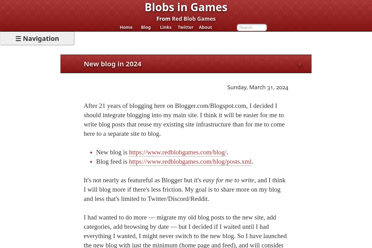 Blobs in Games