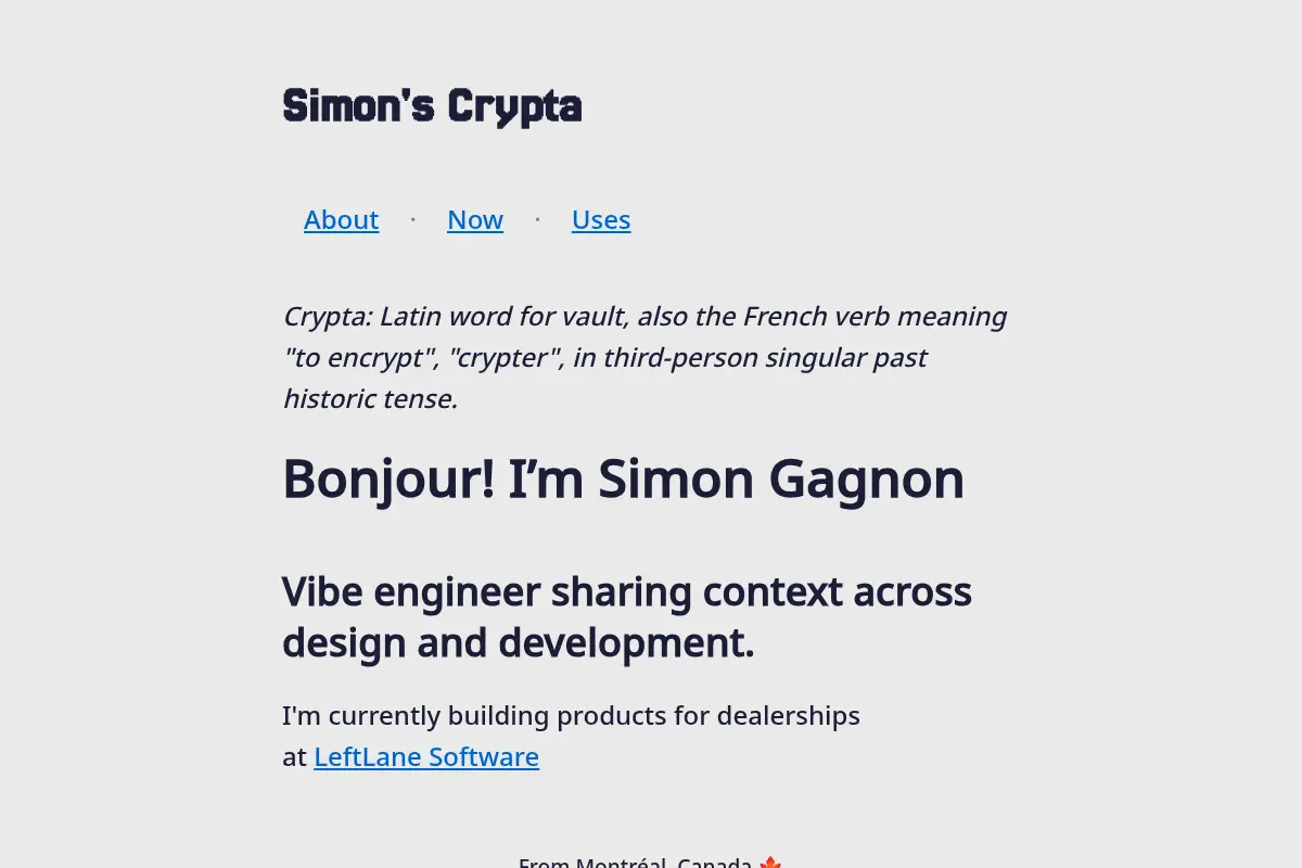 Simon's Crypta