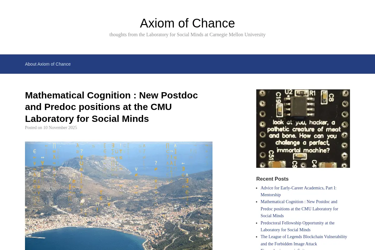 Axiom of Chance