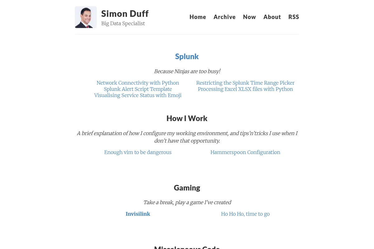 Simon Duff – Big Data Specialist