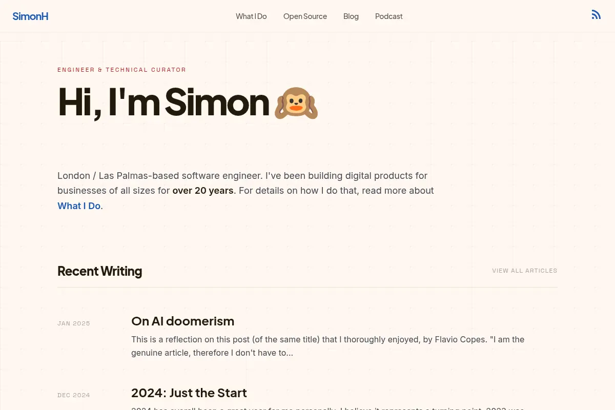 London / Las Palmas-based Software Engineer, Simon Hamp :: simonhamp.me