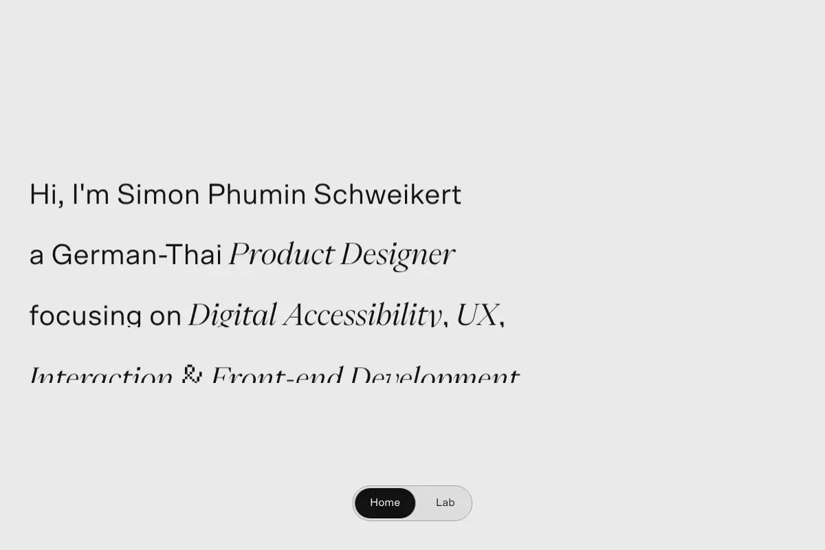 Simon Phumin Schweikert — Product Designer