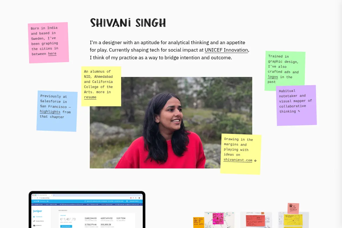 shivani's website