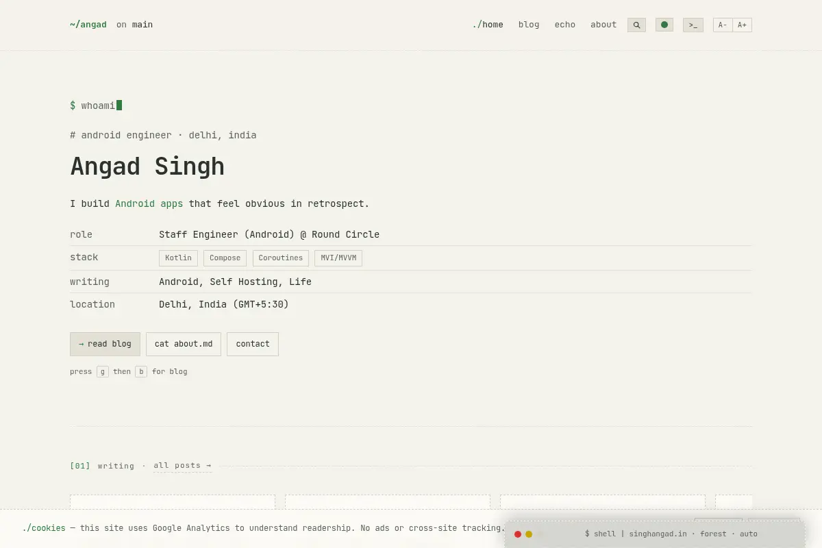 Angad Singh — Android engineer